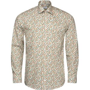 Eton, Overhemden, Heren, Veelkleurig, 3Xl, Katoen, Slim Fit Ananas Print Overhemd