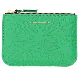 Comme des Garçons, Accessoires, unisex, Groen, ONE Size, Leer, Embossed Forest Wallet
