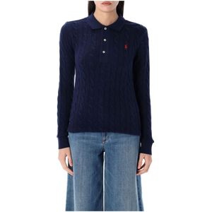 Ralph Lauren, Truien, Dames, Blauw, M, Katoen, Dameskleding Gebreide kleding Newport Navy Ss 25