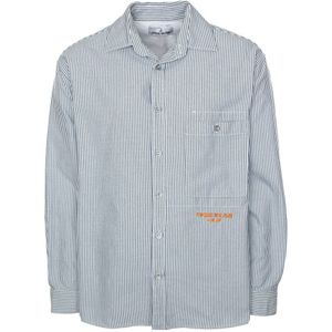 Stone Island, Overhemden, Heren, Blauw, XL, Stijlvolle Overshirt met Logoborduursel