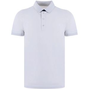 Fay, Tops, Heren, Wit, 2Xl, Katoen, Katoenen polo shirt met logo