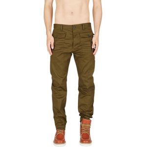 Dsquared2, Broeken, Heren, Groen, M, Denim, Ranger Chino Denim Broek