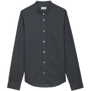 Zadig & Voltaire, Overhemden, Heren, Grijs, M, Stijlvolle Shirt voor Mannen