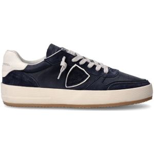 Philippe Model, Schoenen, Heren, Blauw, 46 EU, Katoen, Sneakers Nice Tennis