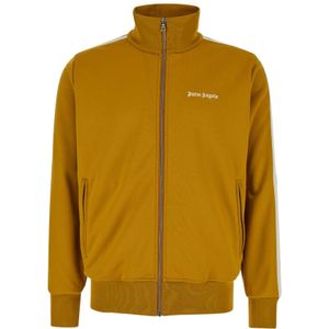 Palm Angels, Sweatshirts & Hoodies, Heren, Oranje, S, Polyester, Classic Logo Track Jacket