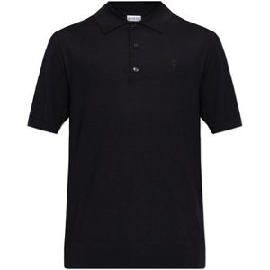 Burberry, Tops, Heren, Blauw, L, Wol, Wollen Polo