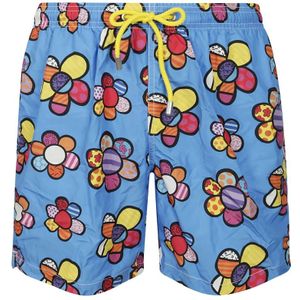MC2 Saint Barth, Badkleding, Heren, Veelkleurig, S, Polyester, Gedrukte zwemkleding met sneldrogende stof