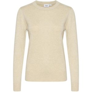 Saint Tropez, Truien, Dames, Beige, L, Mila SZ Pullover Gebreid Jojoba Melange