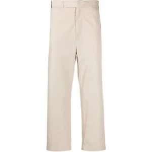 Thom Browne, Broeken, Heren, Beige, M, Katoen, Elegante Broeken