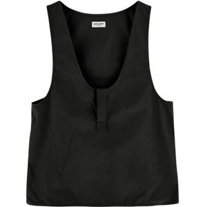Saint Laurent, Tops, Dames, Zwart, L, Sleeveless Top