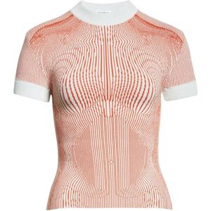 Jean Paul Gaultier, Truien, Dames, Oranje, M, Korte Mouw Ribtrui