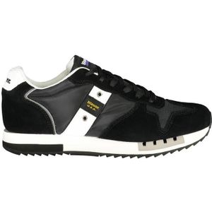 Blauer, Schoenen, Heren, Zwart, 46 EU, Leer, Zwarte Heren Sneaker Urban Chic Stijl