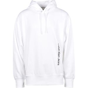 Calvin Klein Jeans, Sweatshirts & Hoodies, Heren, Wit, L, Katoen, Sweatshirts Hoodies