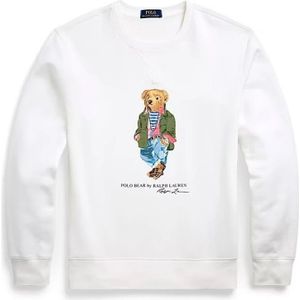 Polo Ralph Lauren, Sweatshirts & Hoodies, Heren, Wit, 2Xl, Casual T-shirt voor mannen