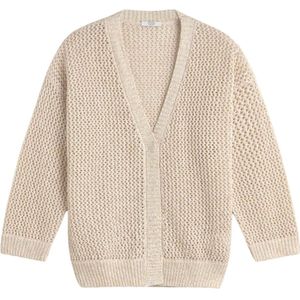 Peserico, Truien, Dames, Bruin, S, Katoen, Beige Vest Stijlvol Comfortabel Veelzijdig