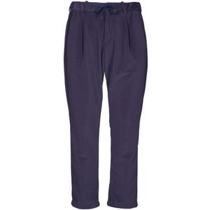 Herno, Broeken, Heren, Blauw, M, Polyester, Blauwe Gestreepte Fluwelen Broek Aw 24