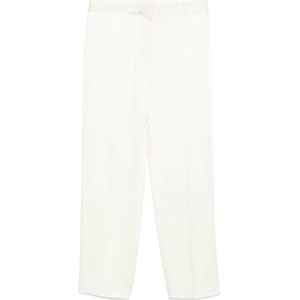 Jil Sander, Broeken, Dames, Beige, XL, Natuurlijke Broek