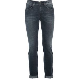 Dondup, Jeans, Heren, Zwart, W30, Denim, George Denim Stretch Jeans