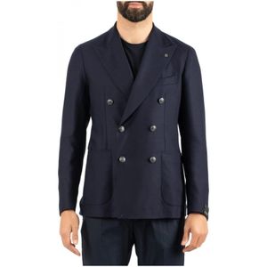 Tagliatore, Jassen, Heren, Blauw, S, Jas