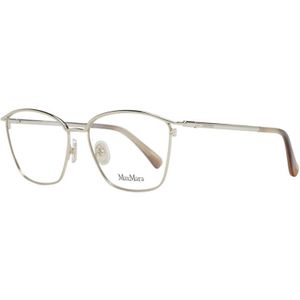 Max Mara, Accessoires, Dames, Geel, ONE Size, Gouden Vierkante Optische Monturen
