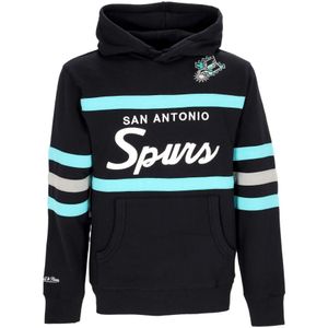 Mitchell & Ness, Sweatshirts & Hoodies, Heren, Zwart, S, Katoen, NBA Head Coach Hoodie Spurs Kleuren