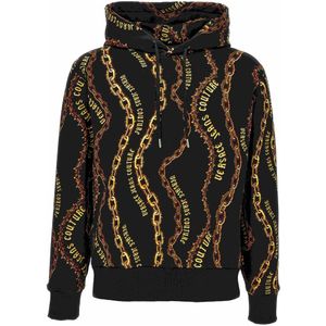 Versace Jeans Couture, Sweatshirts & Hoodies, Heren, Zwart, 3Xl, Sweaters