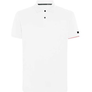 Rrd, Tops, Heren, Wit, 2Xl, Katoen, Witte piqué polo shirt met stretch