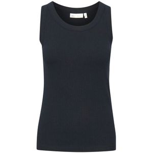 InWear, Tops, Dames, Blauw, M, Katoen, Marineblauwe Tanktop