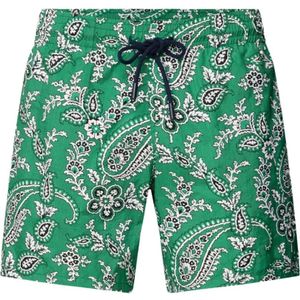 Etro, Badkleding, Heren, Groen, S, Paisley Print Logo Zwemshorts