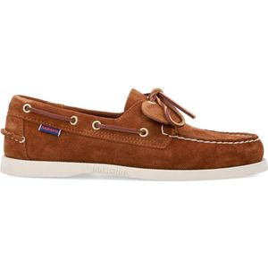 Sebago, Schoenen, Heren, Bruin, 43 1/2 EU, Leer, Bruine leren vrijetijdsschoenen