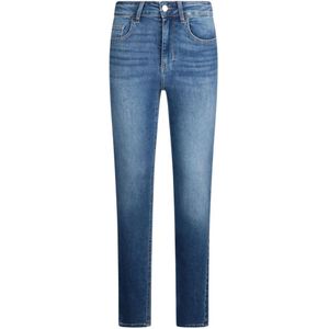 Liu Jo, Jeans, Dames, Blauw, W29, Katoen, Slim Blue Jeans met Zakken