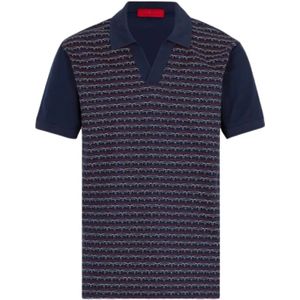 Carolina Herrera, Tops, Heren, Blauw, L, Katoen, Polo Shirt