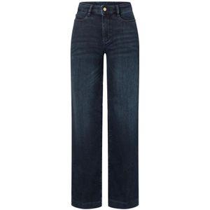 Mac, Jeans, Dames, Blauw, XL, Katoen, Wide Leg Jeans Midnight Blue