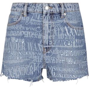 Alexander Wang, Korte broeken, Dames, Blauw, W27, Denim, Denim Shorts