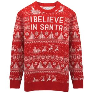 MC2 Saint Barth, Sweatshirts & Hoodies, Heren, Rood, L, Heron Trui Geloof Santa