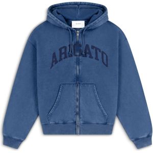 Axel Arigato, Sweatshirts & Hoodies, Heren, Blauw, XL, Katoen, Link Zip-Up Hoodie