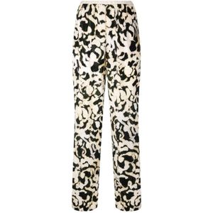 Forte Forte, Broeken, Dames, Veelkleurig, XS, Polyester, Malachite Rose Alchemy Flared Pant