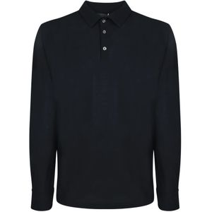 Zanone, Tops, Heren, Blauw, 2Xl, Blauw Polo Herenmode