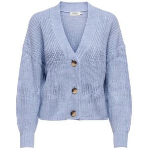 Only, Truien, Dames, Blauw, S, Lichtblauwe Knoopsluiting Cardigan