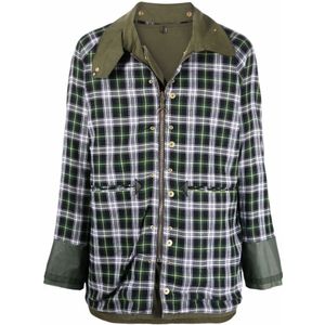 Maison Margiela, Jassen, Heren, Groen, XL, Omkeerbaar Groen Geruit Jasje