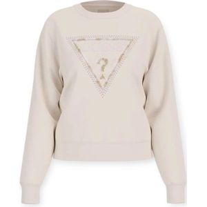 Guess, Sweatshirts & Hoodies, Dames, Beige, XS, Stijlvolle hoodies voor een trendy uitstraling