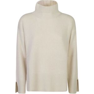 Le Tricot Perugia, Truien, Dames, Beige, S, Wol, Beige Sweaters voor Stijlvolle Look