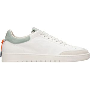 Barracuda, Schoenen, Heren, Wit, 40 EU, Leer, Leren Sneakers met Rubberen Zool en Logo