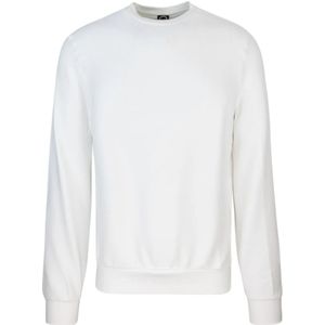 Colmar, Sweatshirts & Hoodies, Heren, Wit, L, Katoen, Witte Lente Trui Regular Fit
