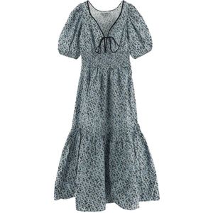 Ganni, Kleedjes, Dames, Blauw, S, Katoen, Elegante Damesjurk Mode