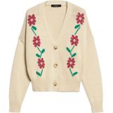 Max Mara, Truien, Dames, Beige, XS, Katoen, Stijlvol Vest