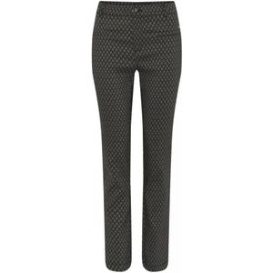 C.Ro, Broeken, Dames, Veelkleurig, 4Xl, Katoen, Slim-fit Broeken