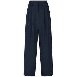 Raffaello Rossi, Broeken, Dames, Blauw, XS, Elegante Plooirok Mayla