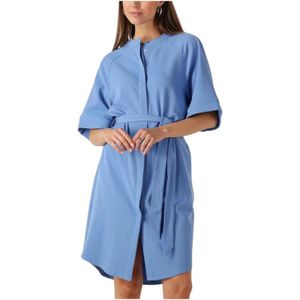 Another Label, Kleedjes, Dames, Blauw, XL, Lichtblauwe Mini Jurk Denice