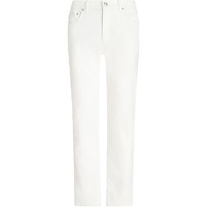 Etro, Jeans, Heren, Wit, W35, Katoen, Katoen Elastaan Jeans met 5 Zakken